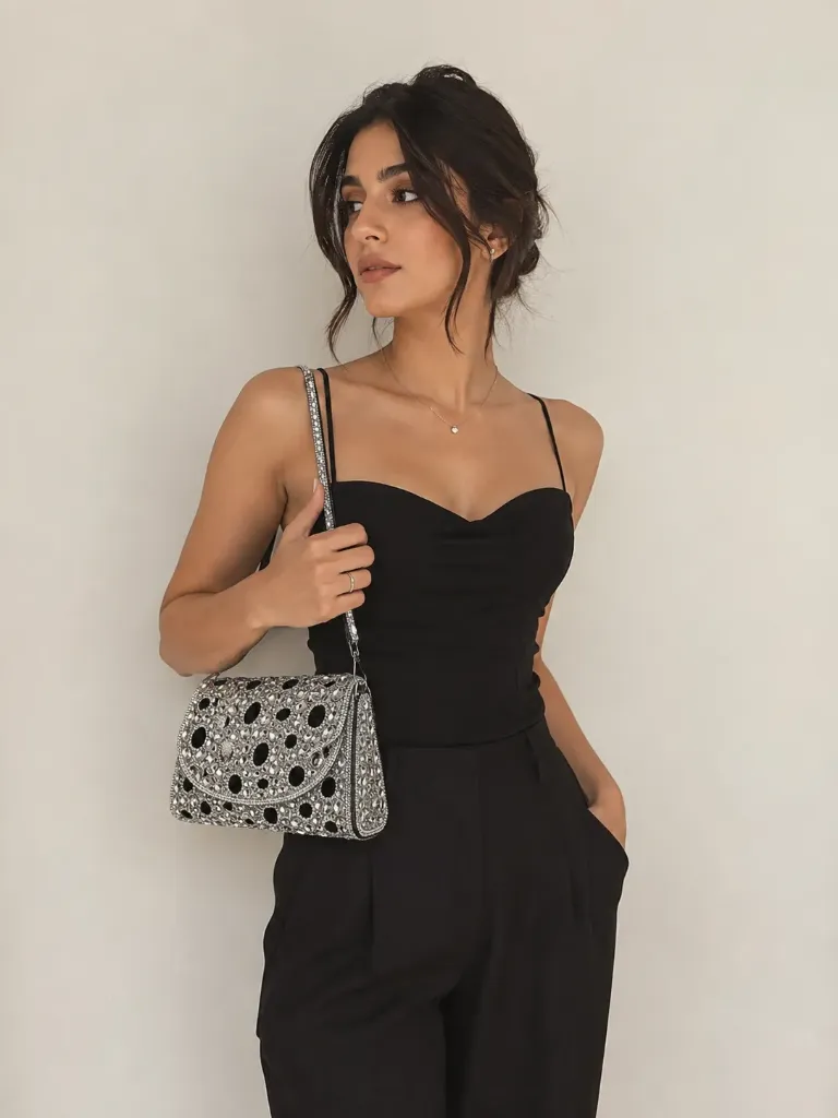 [blackwhitediamond] Diamond Dusk Party Bag