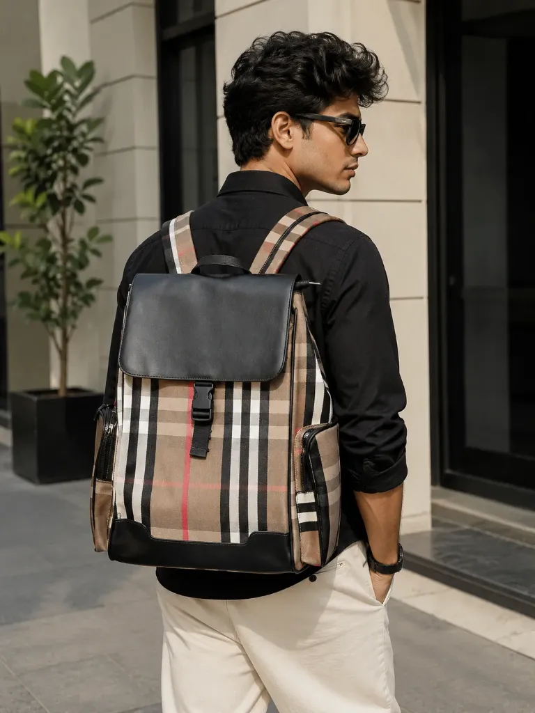 [mensburberrybag] Urban Checkmate Backpack